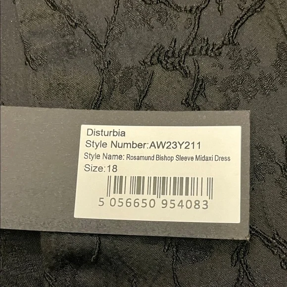 Disturbia Black Long Sleeve Dress size 18 - Picture 6 of 12